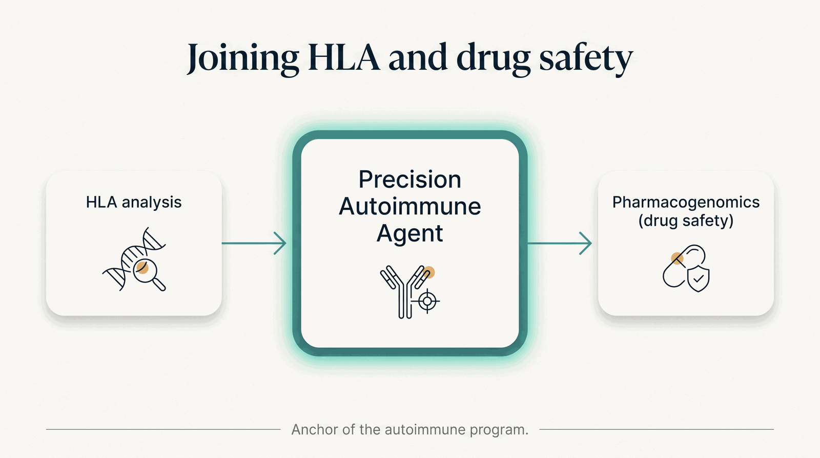 Where the Autoimmune agent sits — joining HLA and pharmacogenomics